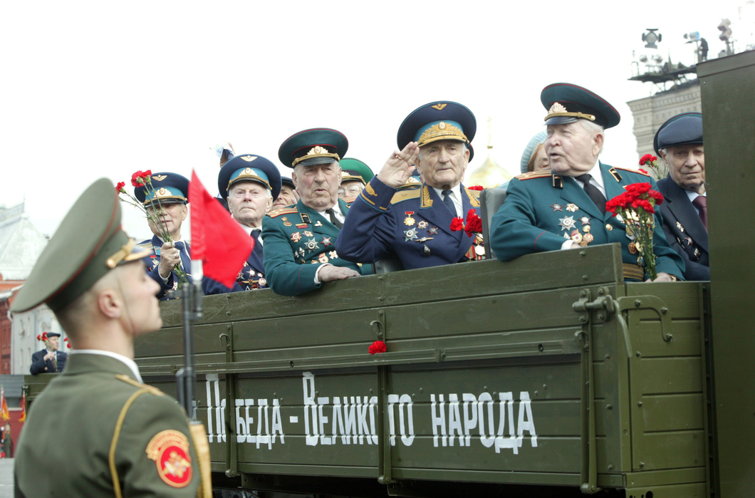 Фото участников парада победы