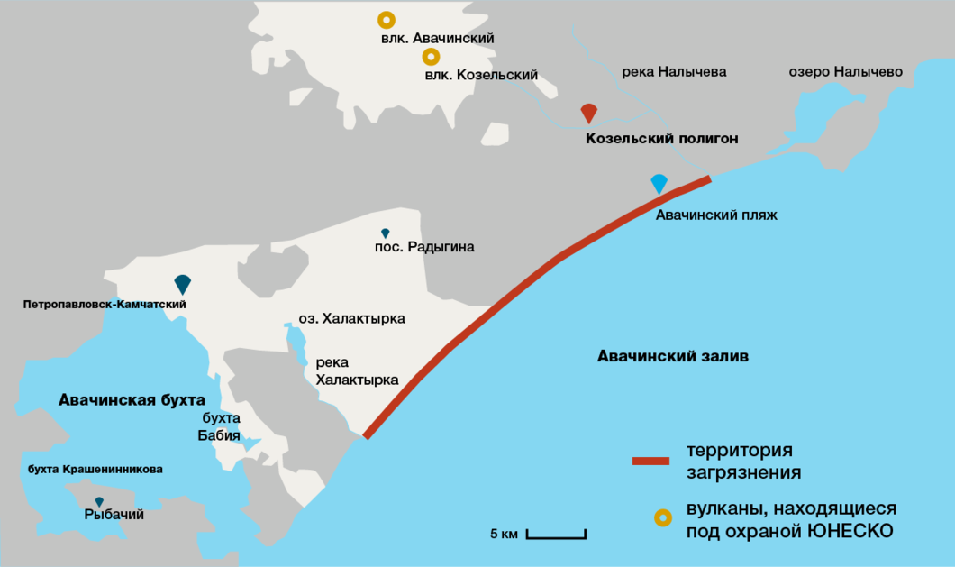 Экологическая карта камчатки