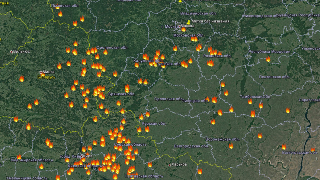 Карта термоточек мчс россии